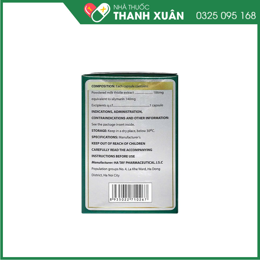 Hergamin DHT 140mg giúp hỗ trợ bảo vệ và tăng cường chức năng gan